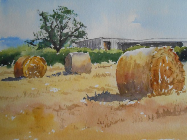 08-08 Straw bales at Little Rissington